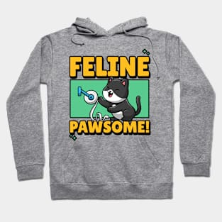 Feline Pawsome Hoodie